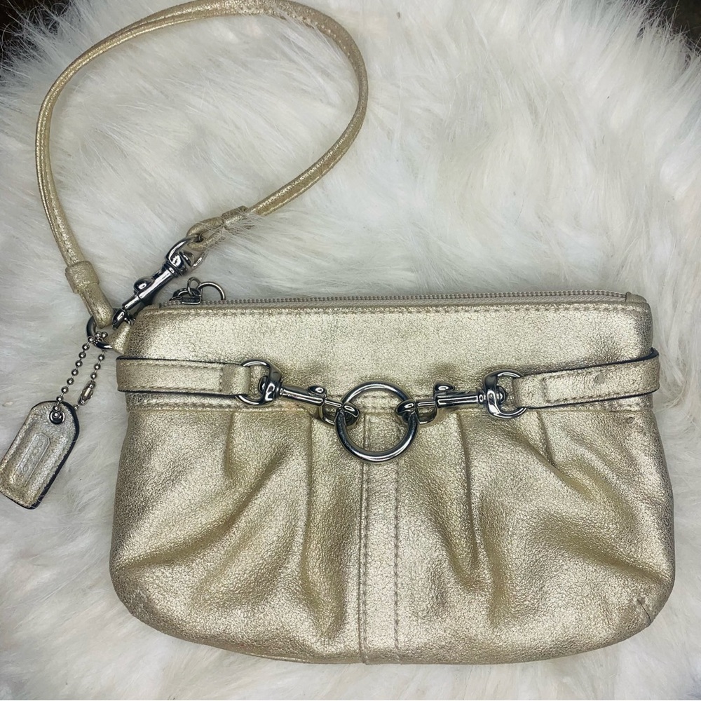 Coach Leather Wristlet Wallet